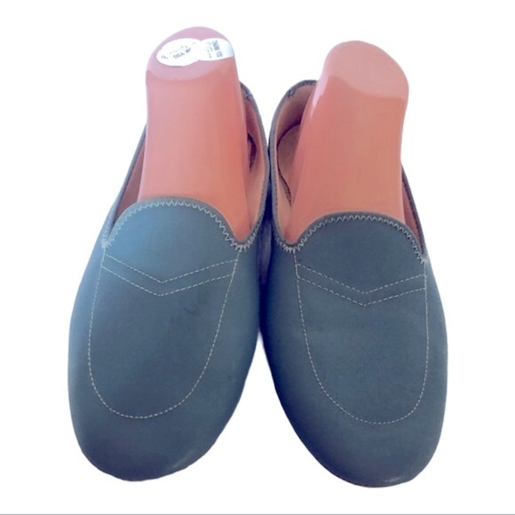Vintage Daniel Green  Bleu leather Women’s Flat shoes9,5 - Picture 1 of 7